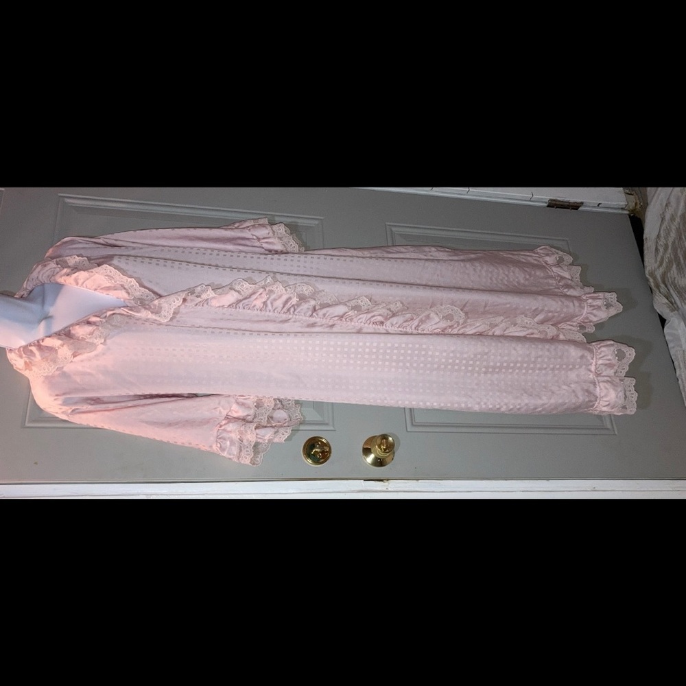 Vintage Givenchy Paris silky Polka dot robe